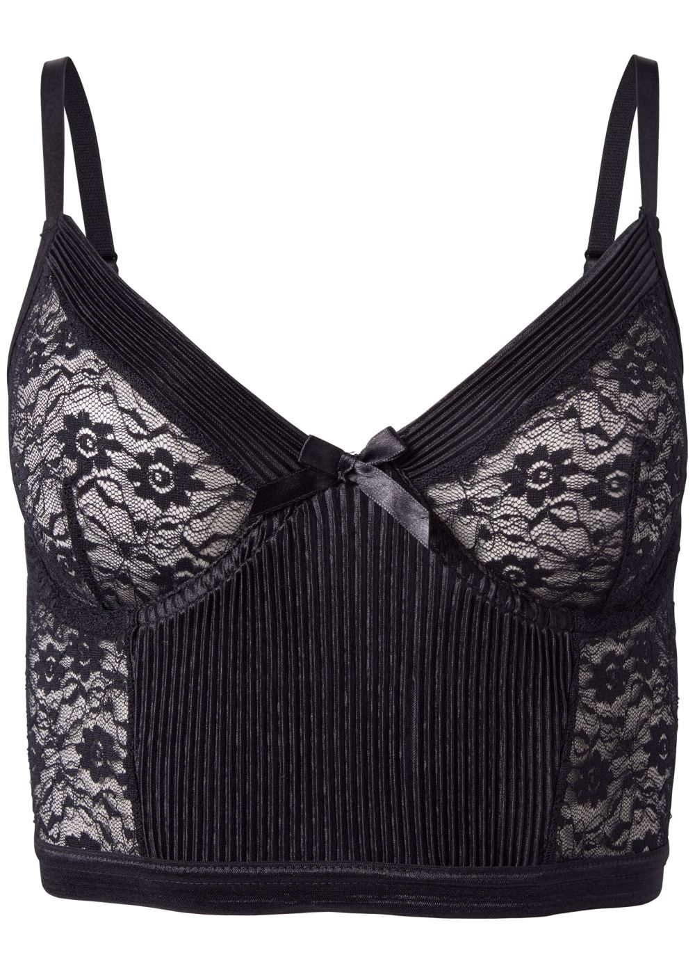 Venus Black SATIN LACE BRA/THONG SET