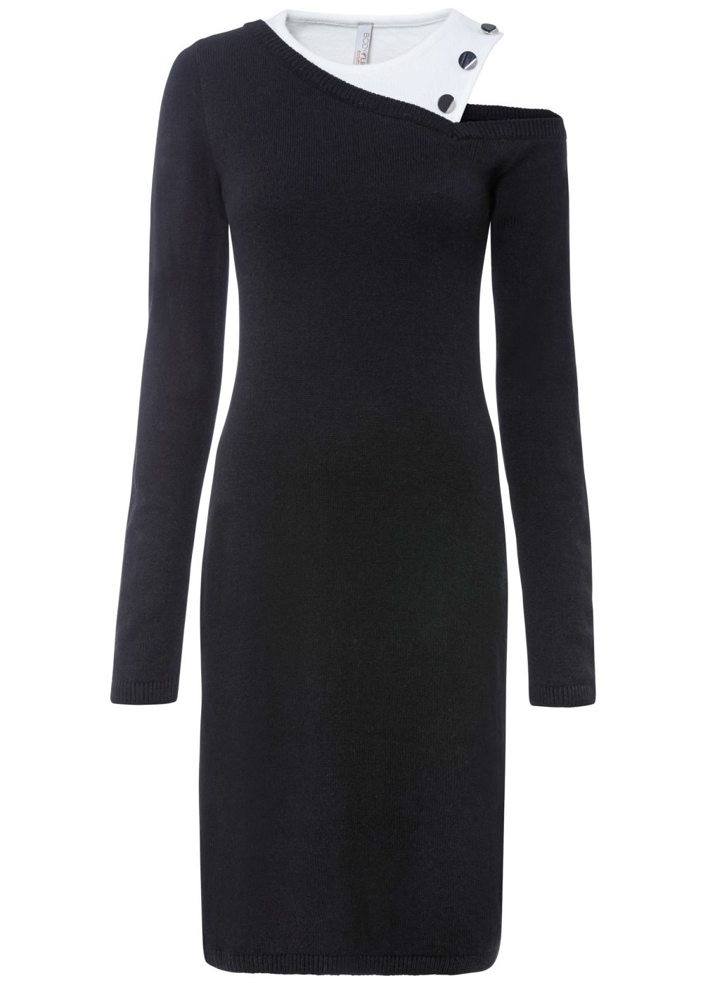 Venus Plus Size Open Shoulder Sweater Dress