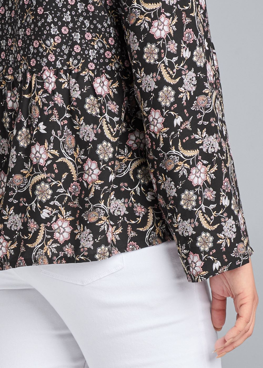 Venus Plus Size Floral Printed Top