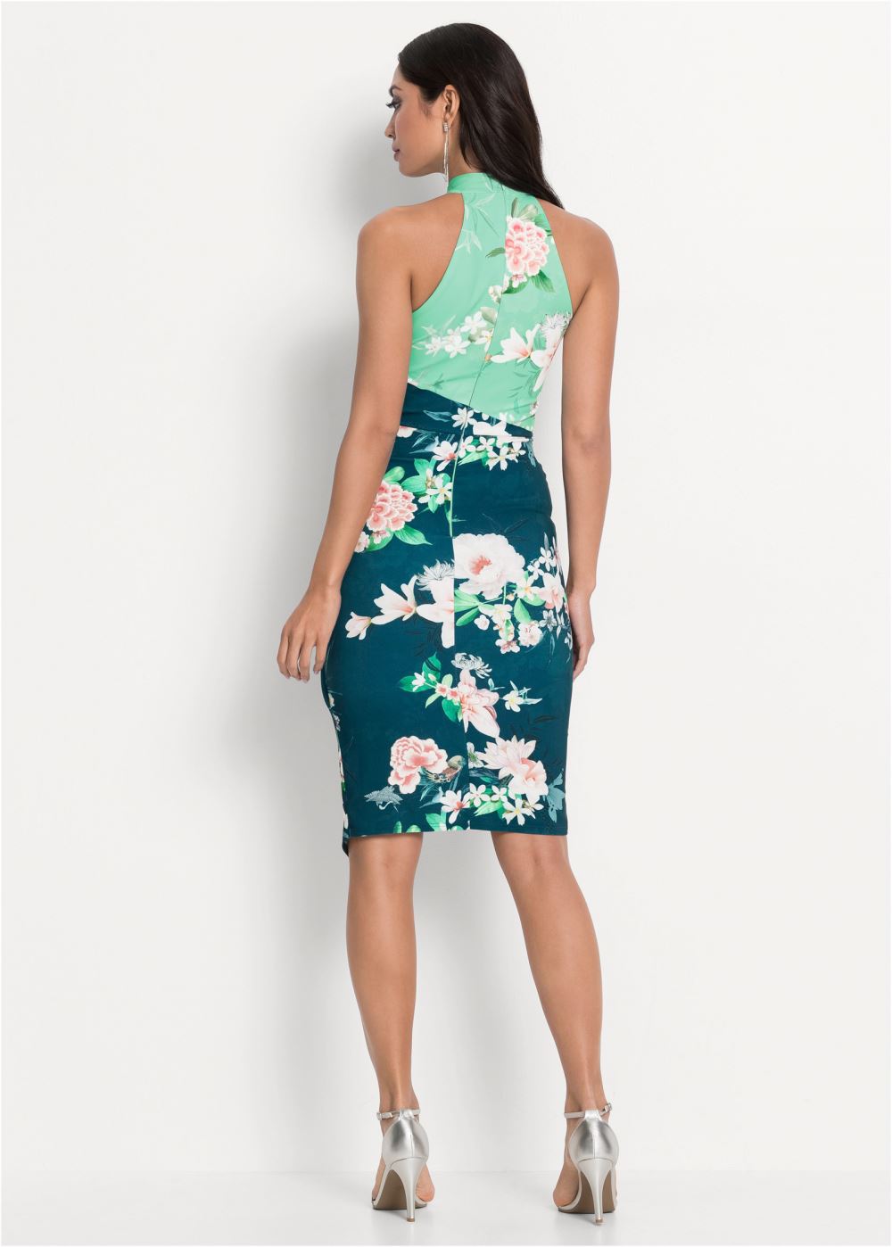 Venus Plus Size Floral Bodycon Dress
