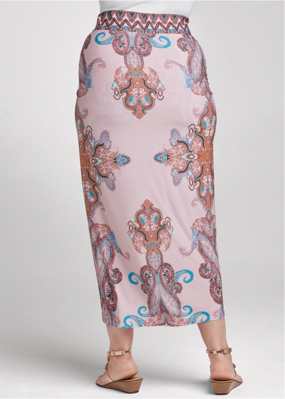 Venus Plus Size Wandering Goddess Skirt - Blush Multi