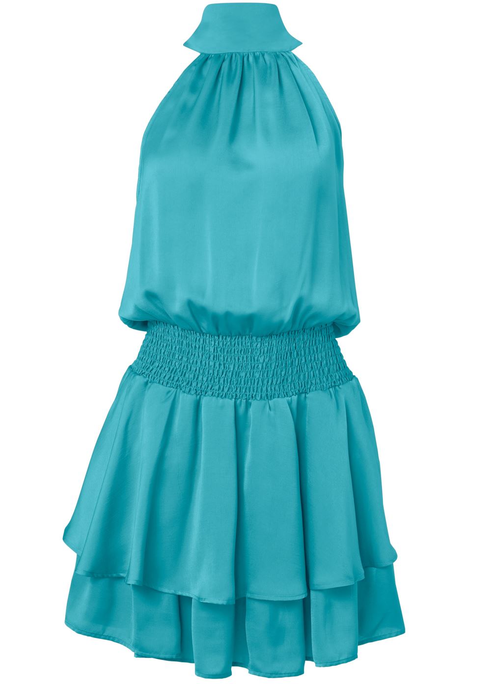 Venus Plus Size High Neck Mini Dress