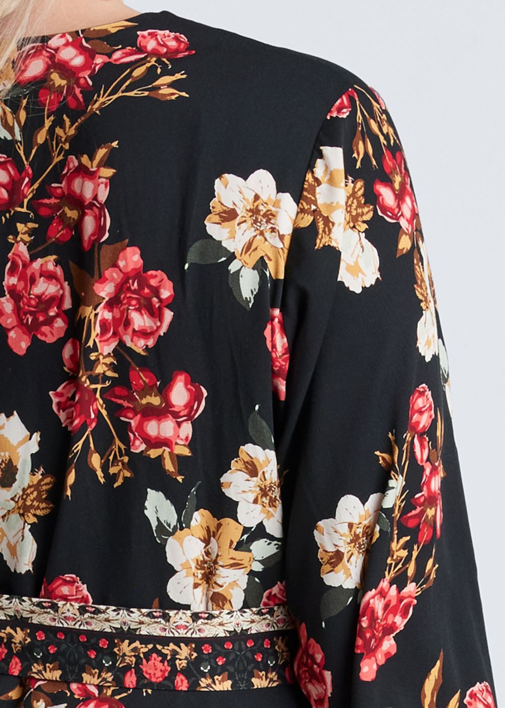 Venus Plus Size Floral Print Mini Dress