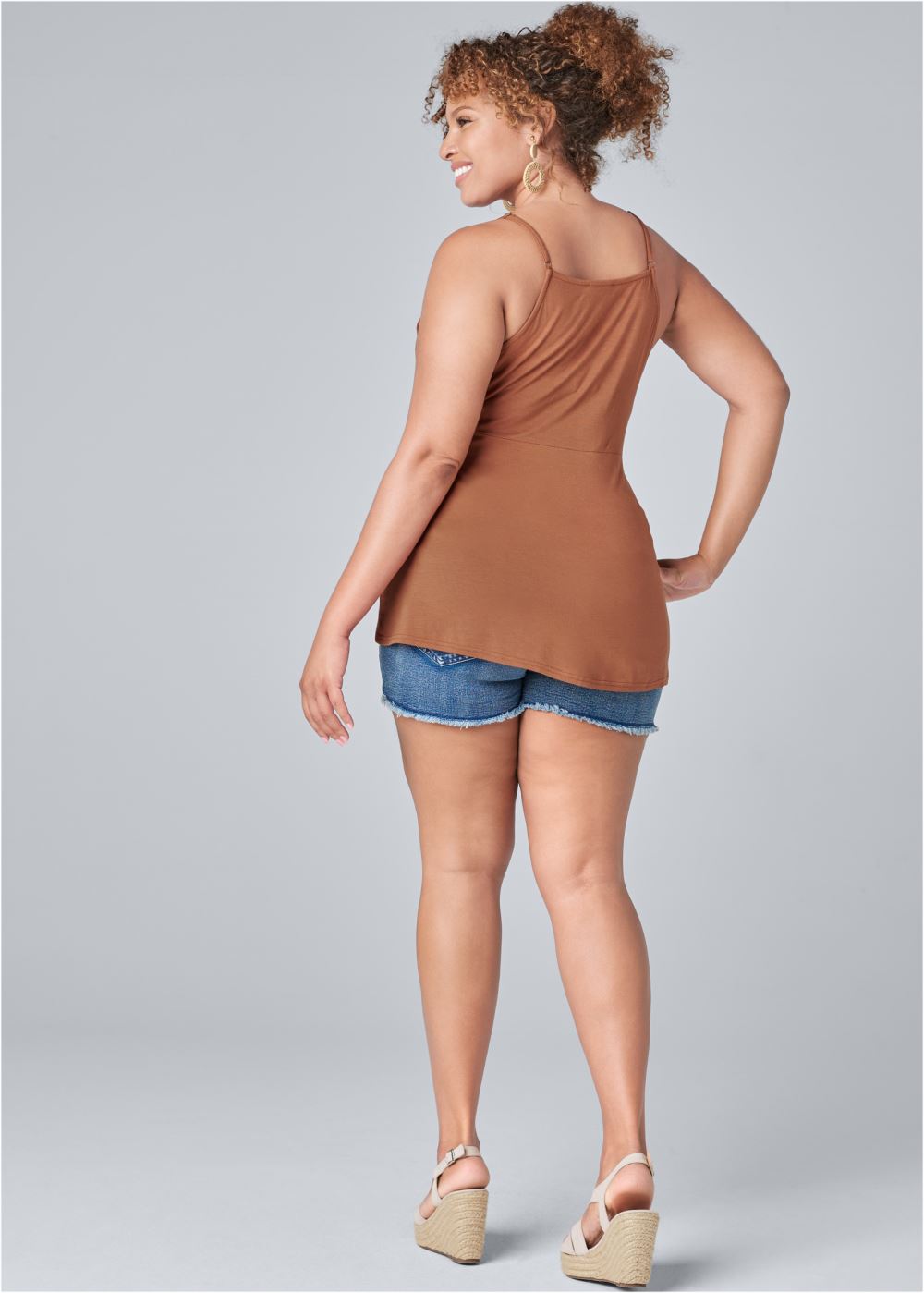 Venus Plus Size Strappy Sleeveless Top