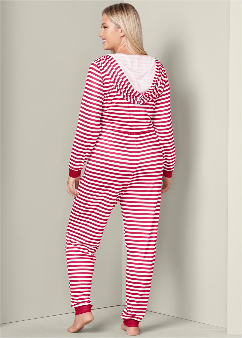Venus Red & White STRIPED ONESIE