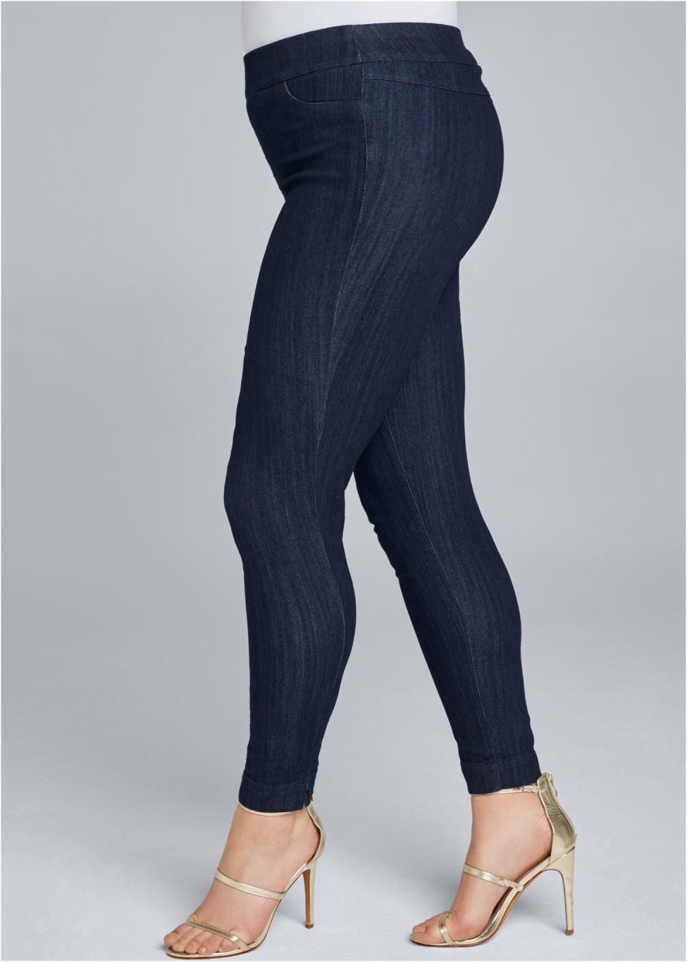 Venus Dark Wash MID-RISE SLIMMING STRETCH JEGGINGS