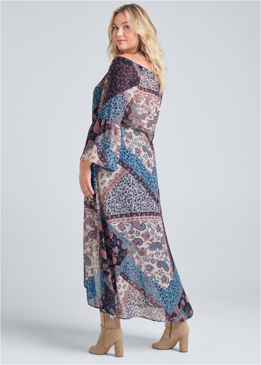 Venus Plus Size Off-The-Shoulder Maxi Top
