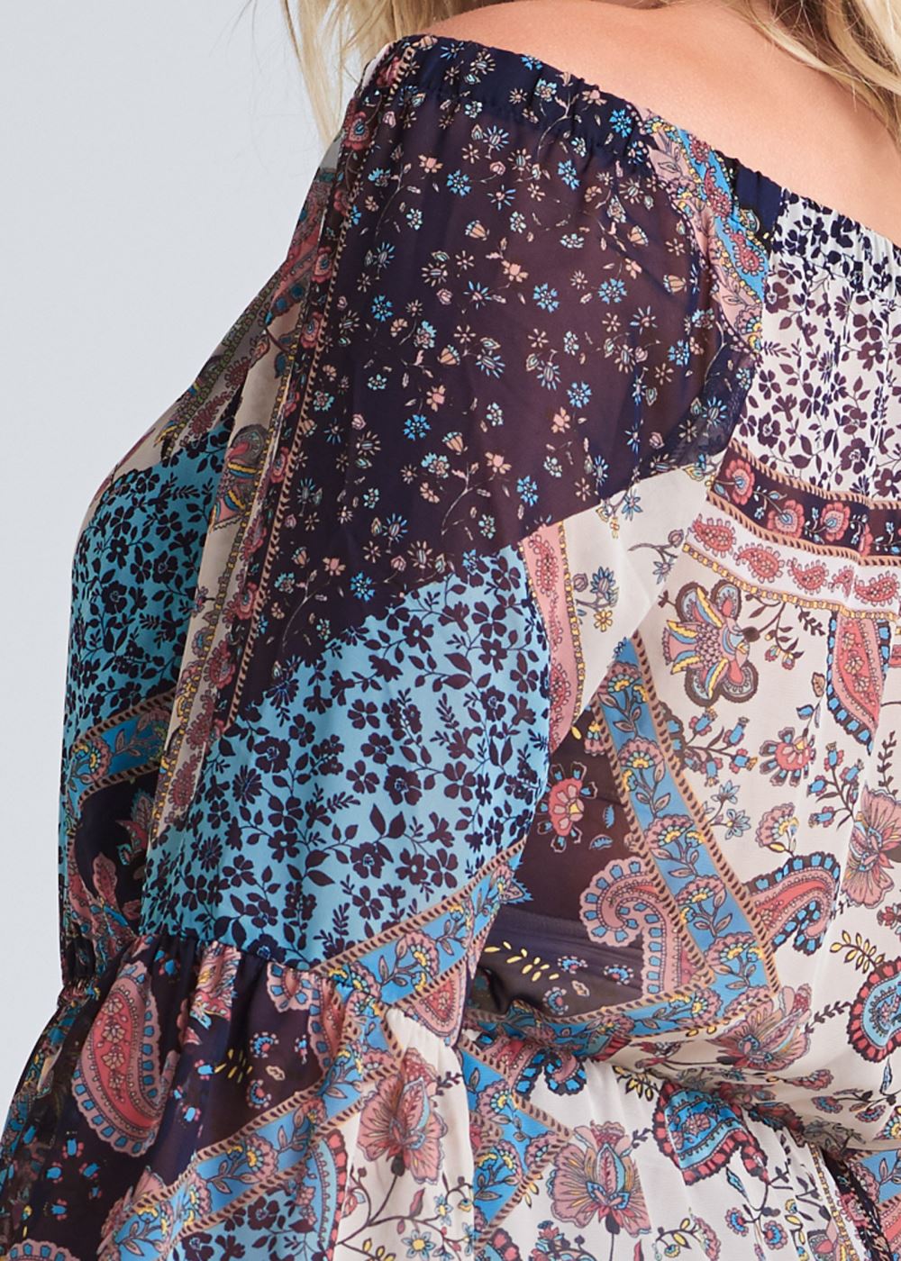 Venus Plus Size Off-The-Shoulder Maxi Top