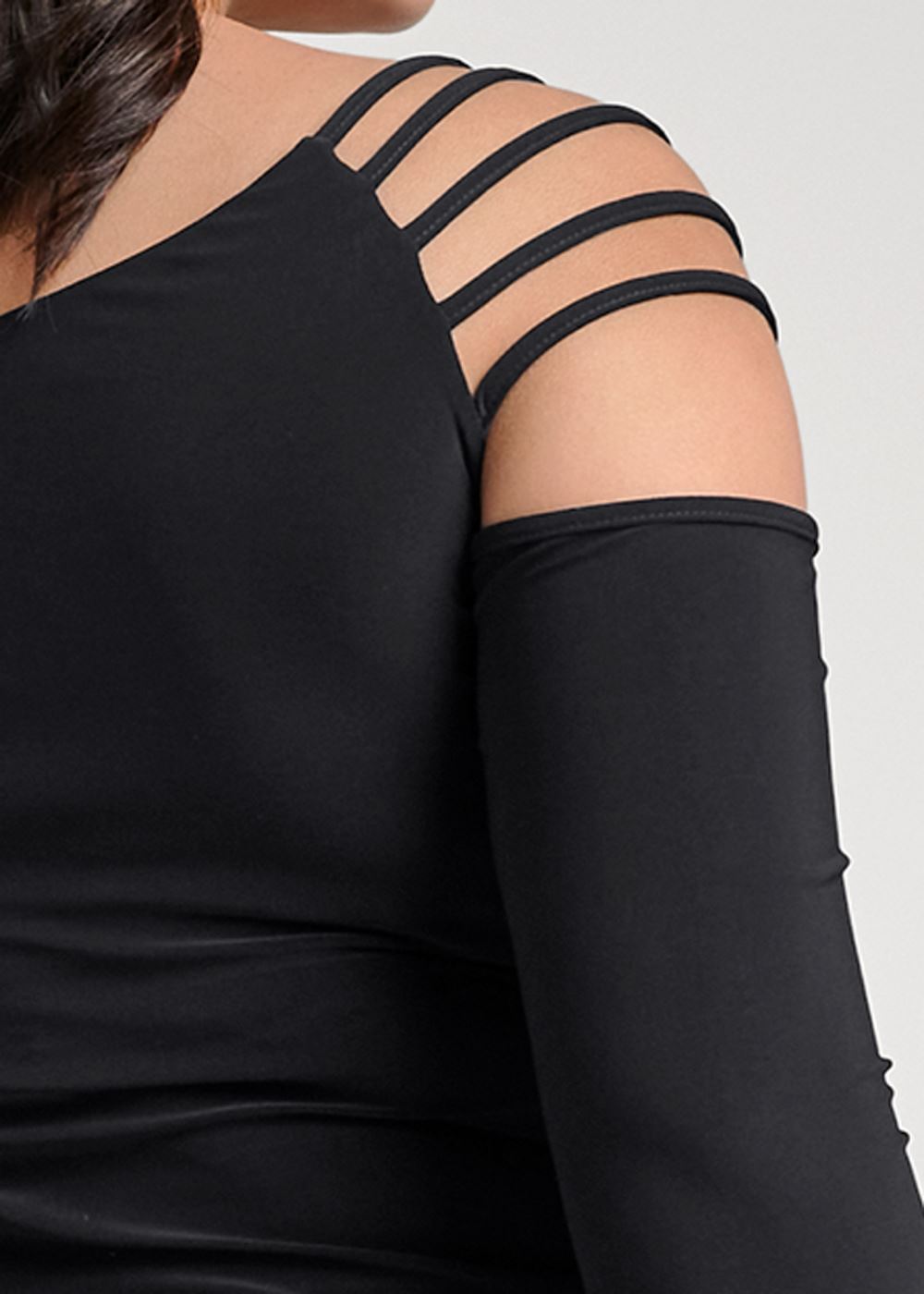 Venus Plus Size Strappy Embellished Top