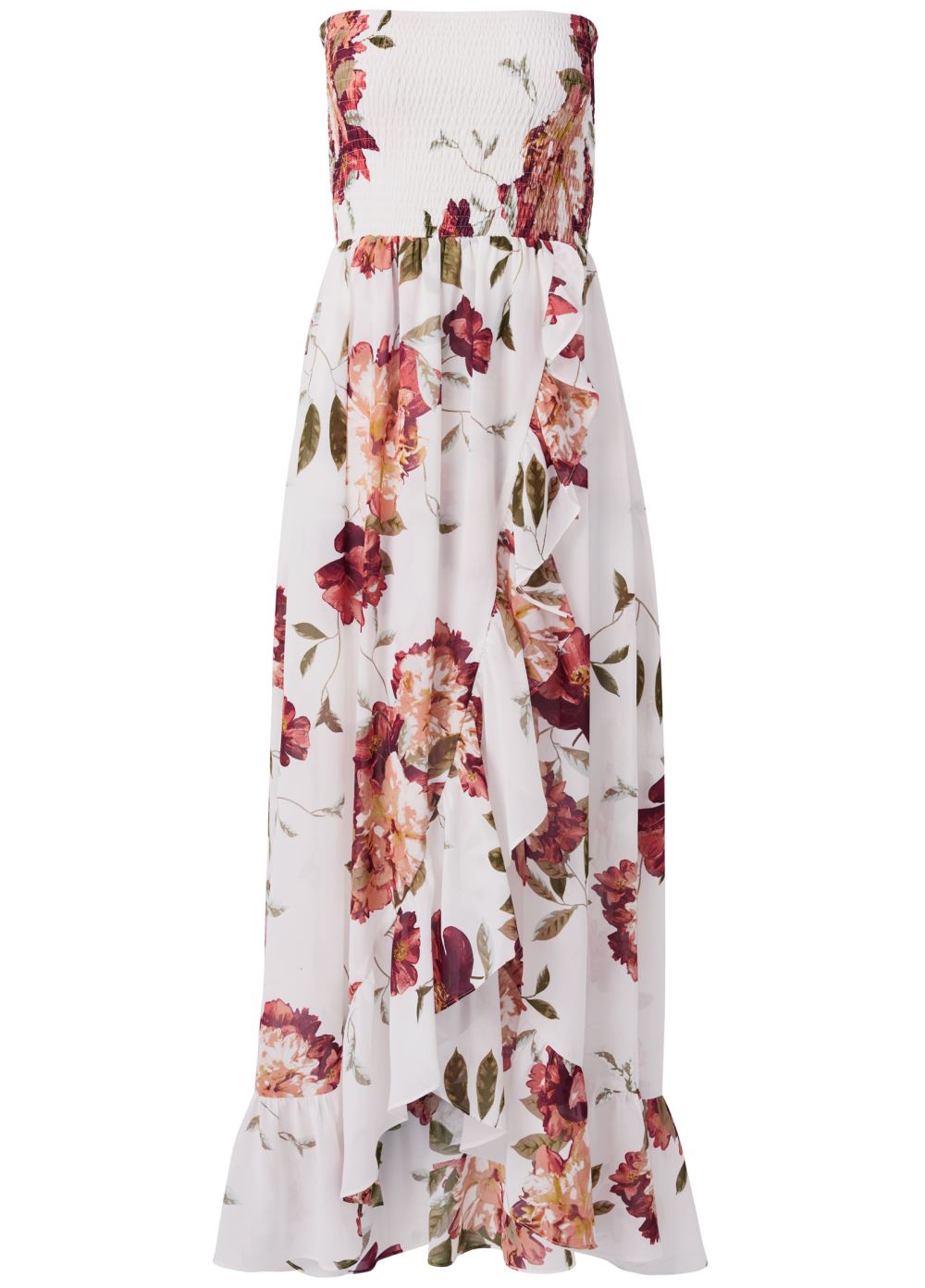 Venus Plus Size Strapless Smocked Dress