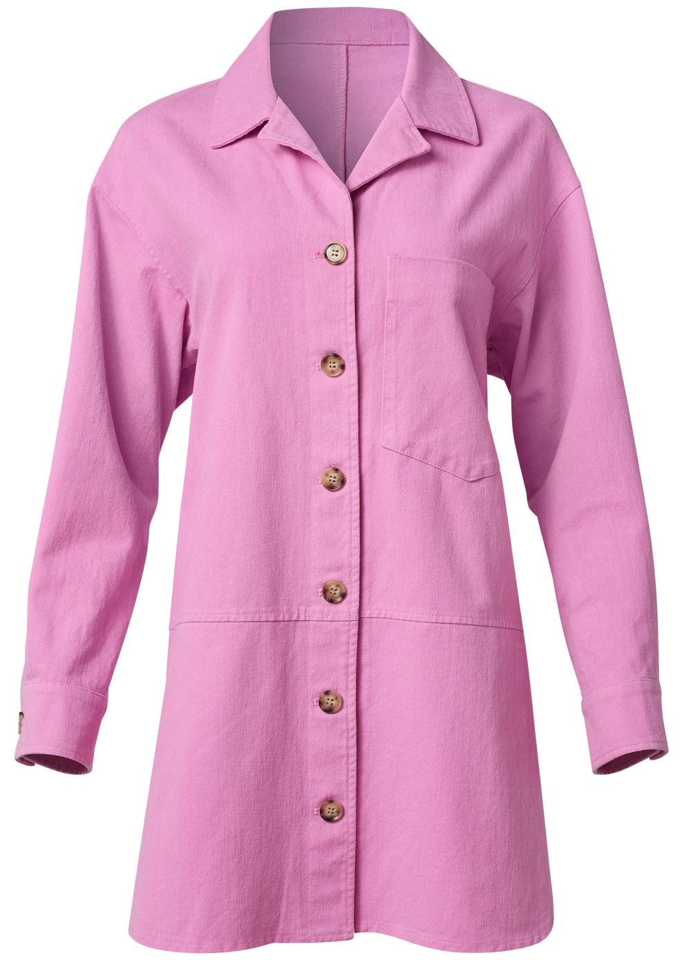 Venus Oversized Utility Shacket in Pink