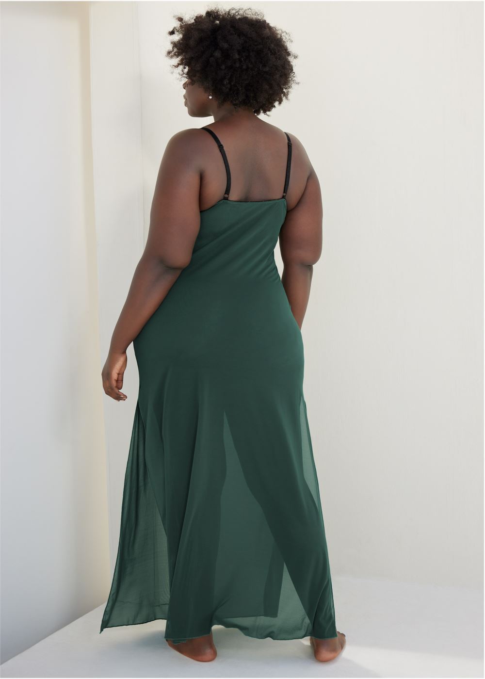 Venus Green LACE DETAIL SLIP