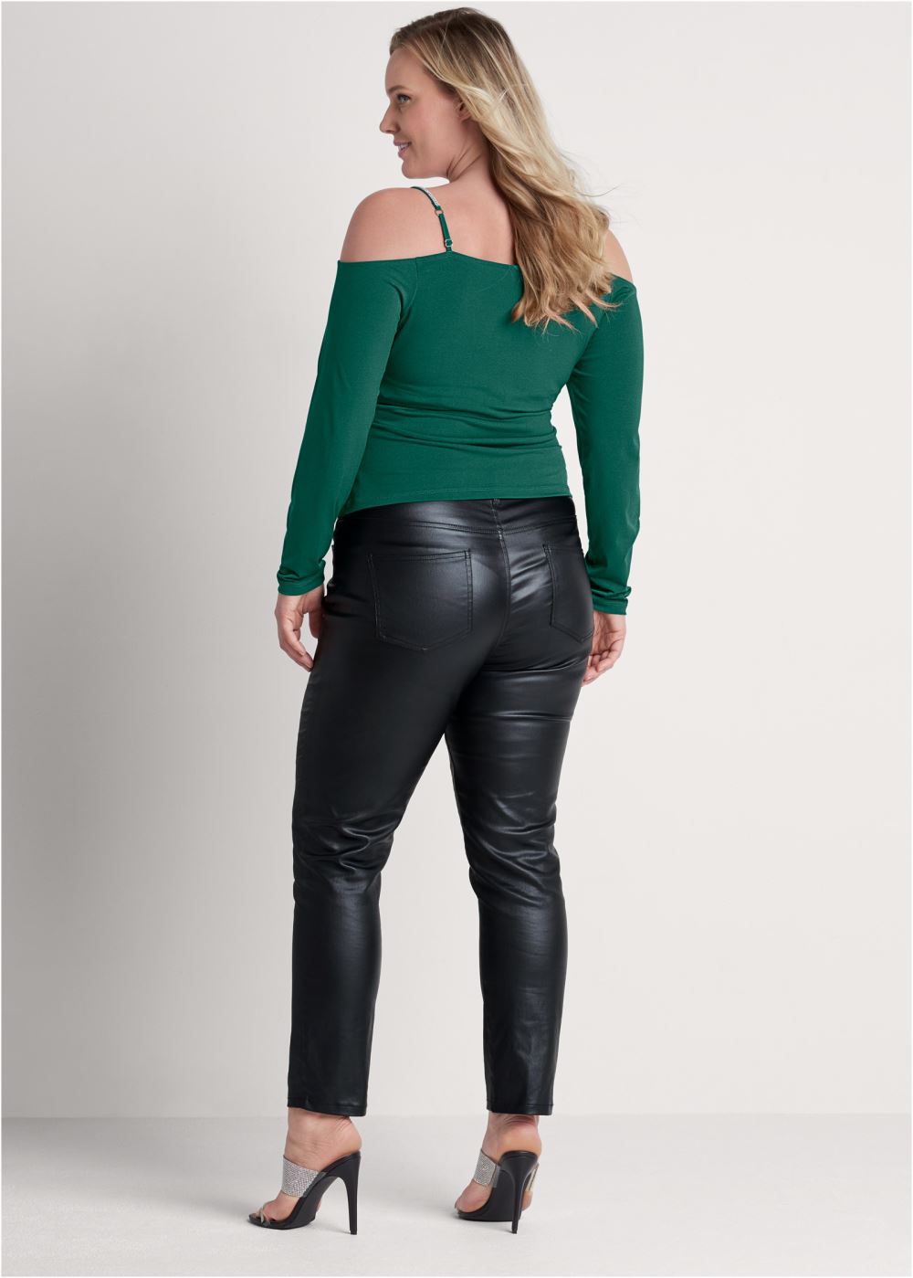 Venus Plus Size Embellished Strappy Top