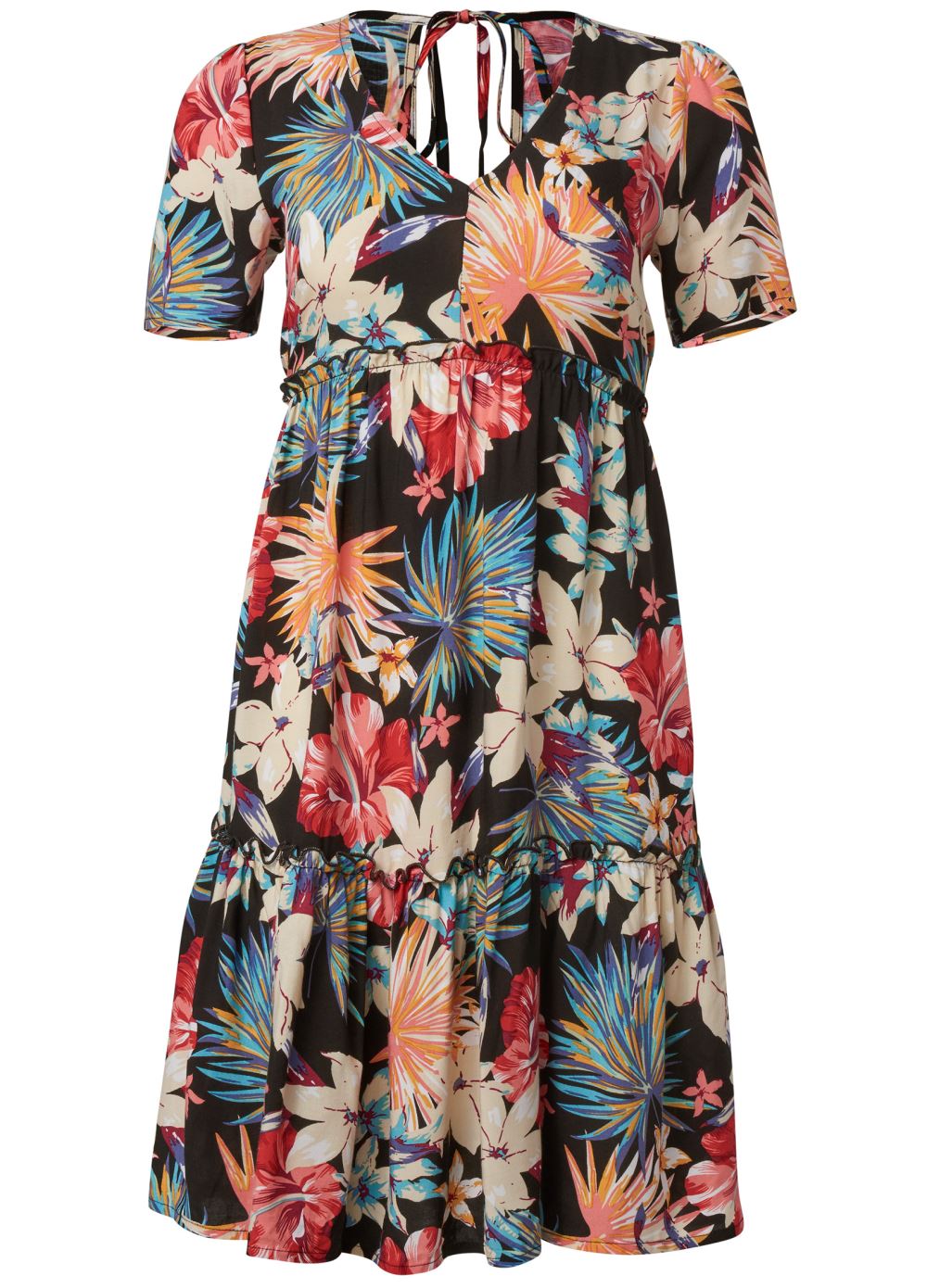 Venus Plus Size Babydoll Ruffle Dress