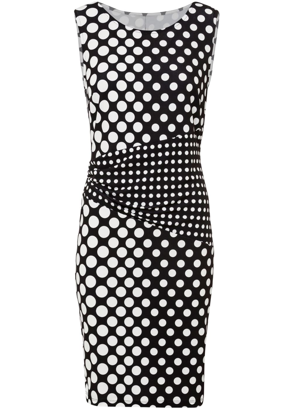 Venus Black & White POLKA-DOT BODYCON DRESS