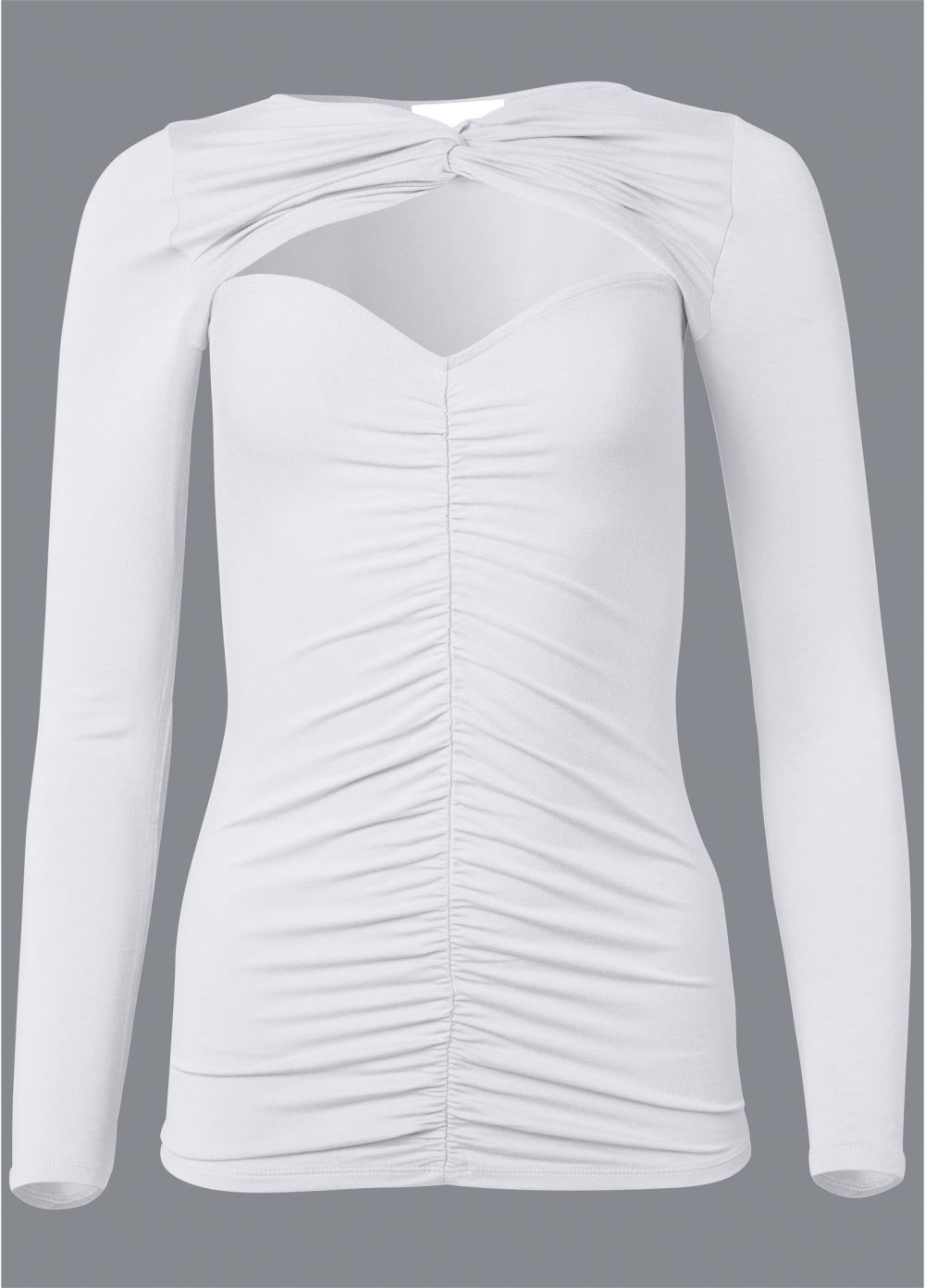 Venus Plus Size Ruched Knot Twist Top