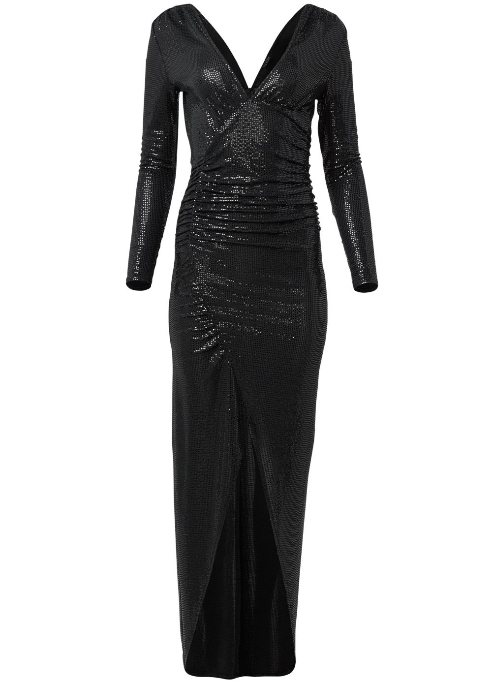 Venus Plus Size Sequin High-Slit Long Dress