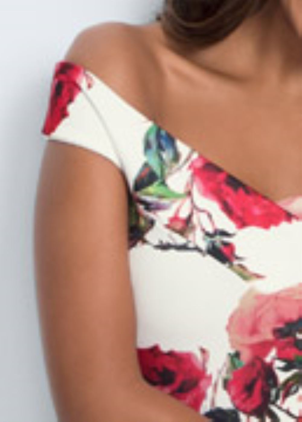 Venus Plus Size Floral Bodycon Dress