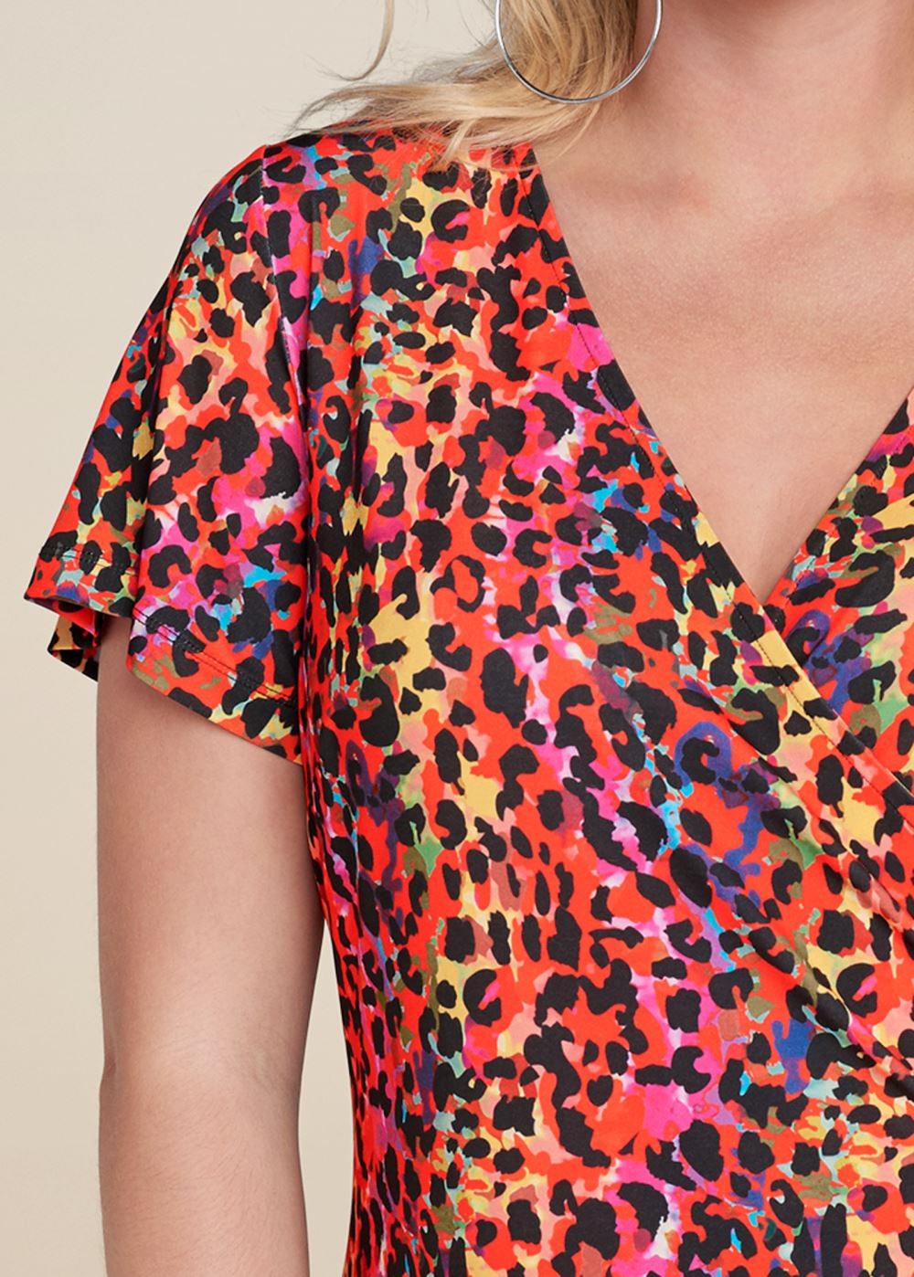 Venus Plus Size Leopard Printed Dress