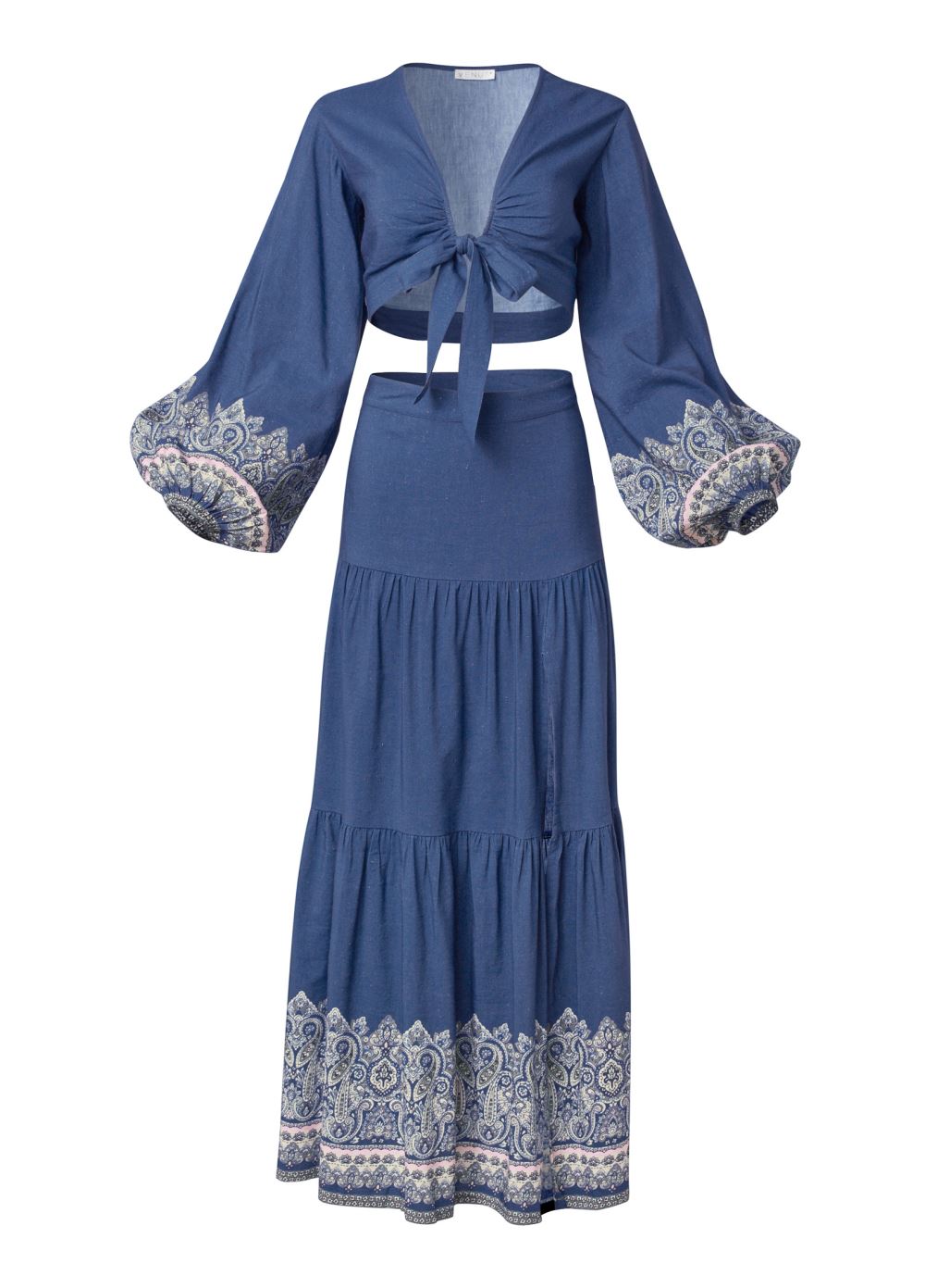 Venus Plus Size Printed Two-Piece Set