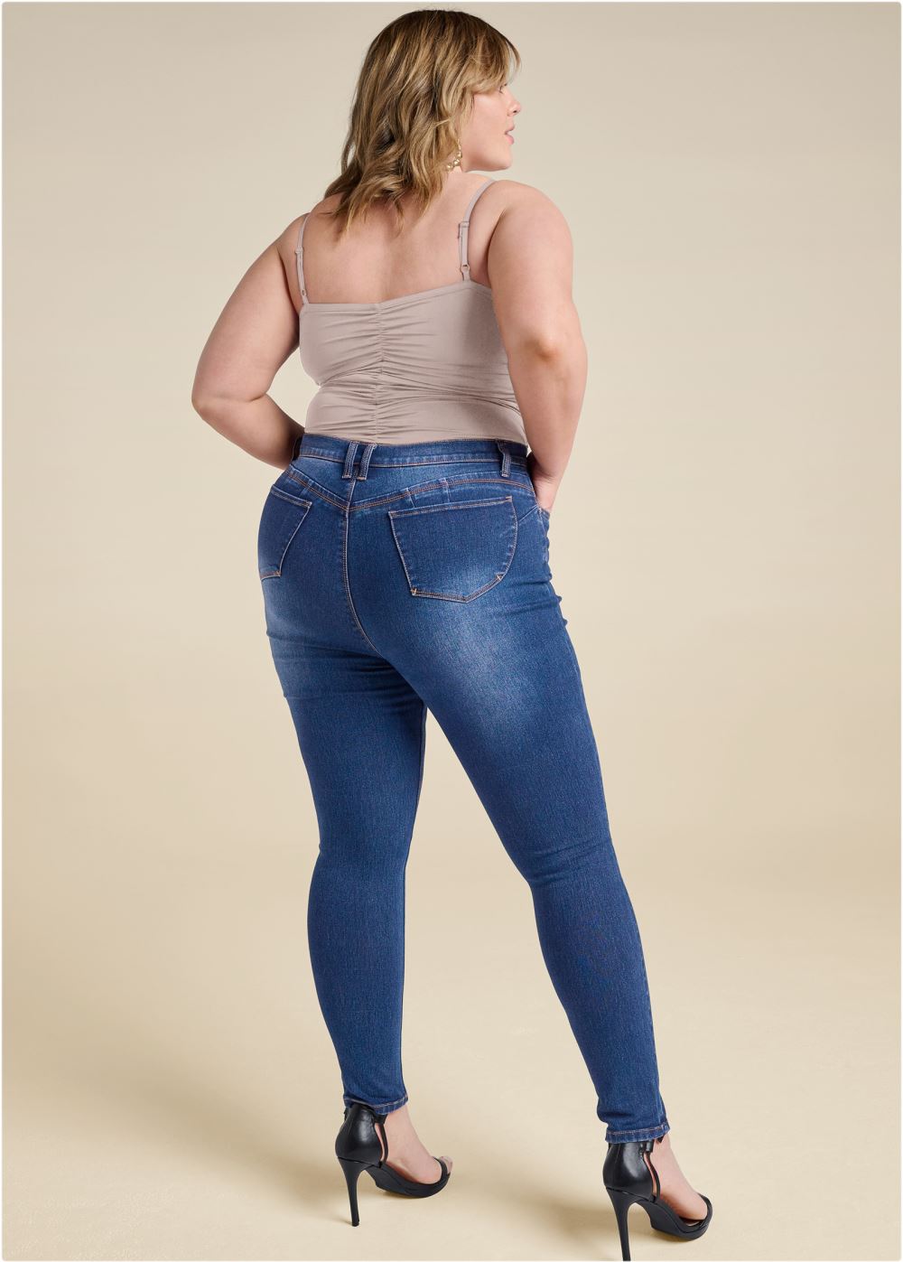 Venus Plus Size Shape Embrace Ruched Bodysuit