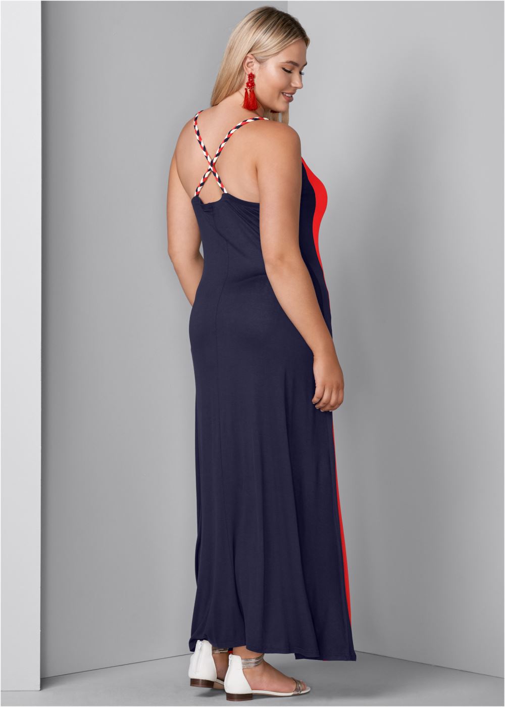 Venus Multi COLOR BLOCK MAXI DRESS