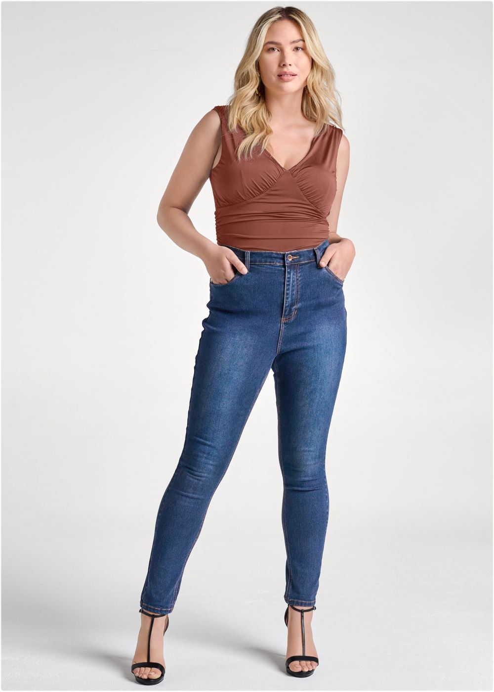 Venus Plus Size Shape Embrace V-Neck Bodysuit