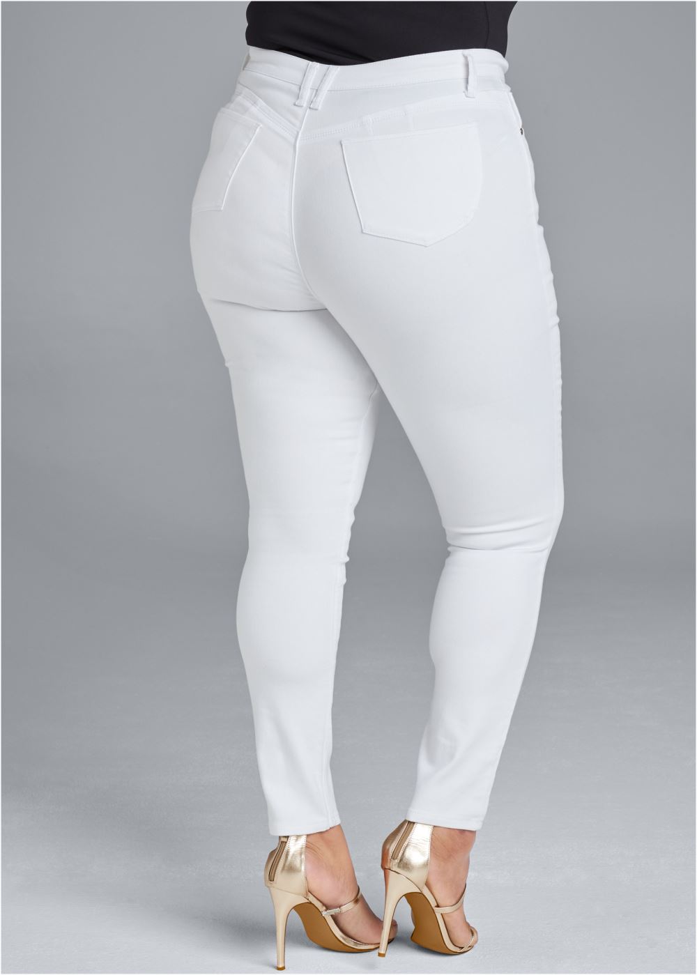 Venus Plus Size Lift Jeans in White Denim