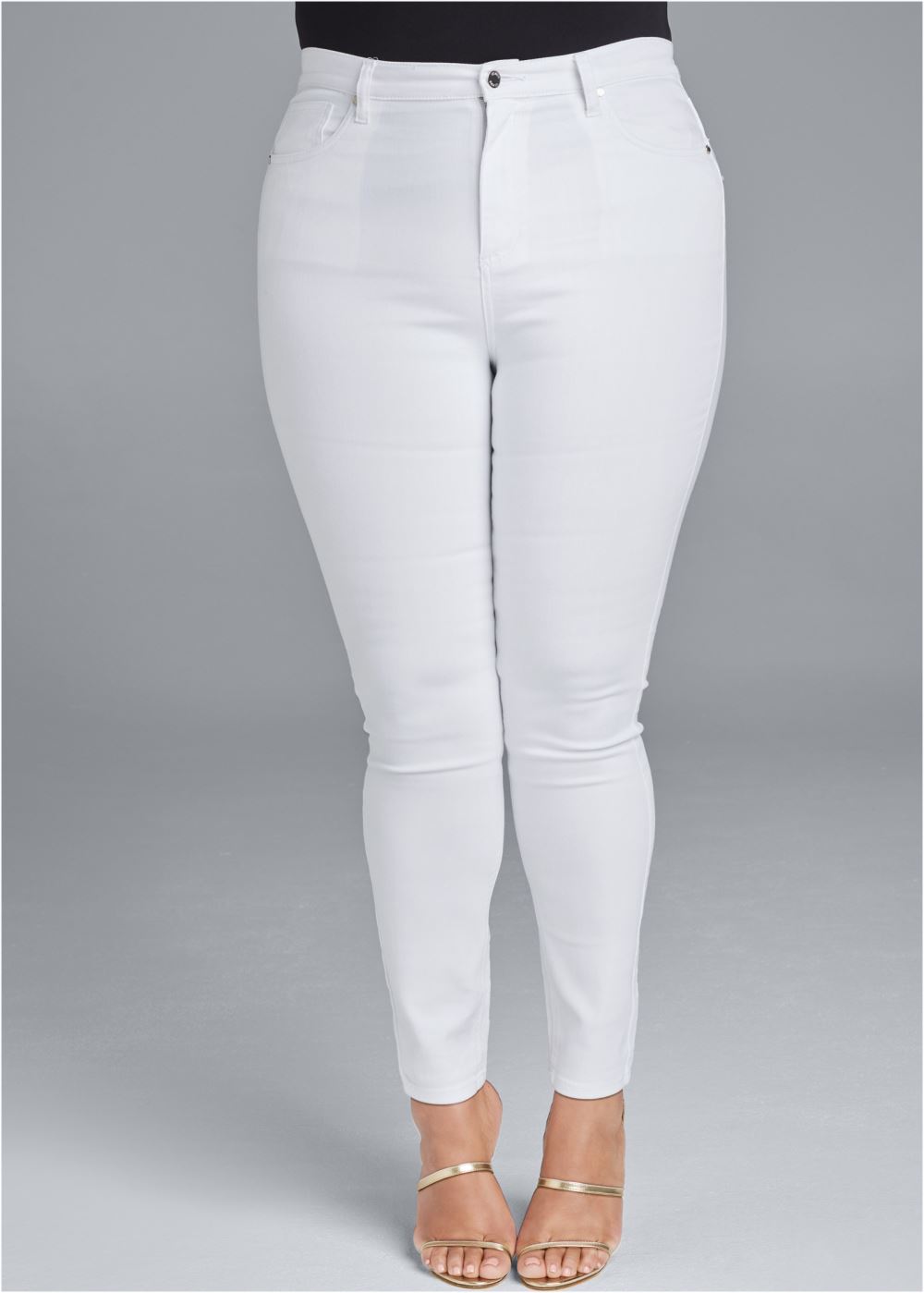 Venus Plus Size Lift Jeans in White Denim