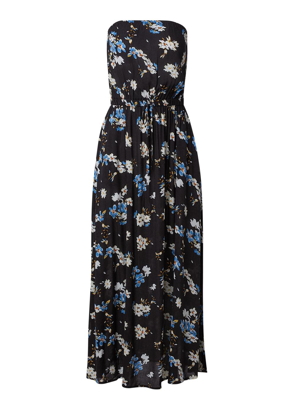 Venus Plus Size Strapless Side Slit Dress