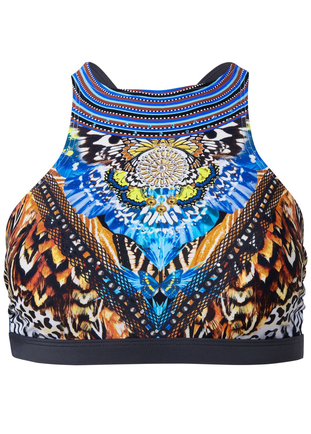 Venus Plus Size Strappy Back Sport Top Bikini - Jungle Queen