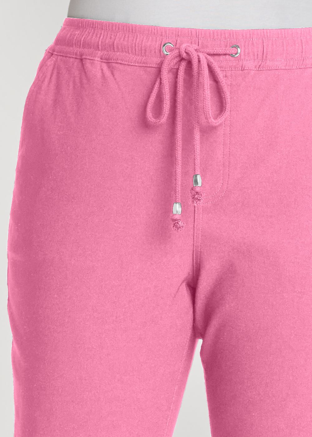 Venus Pink CASUAL PULL-ON CUFFED CAPRIS