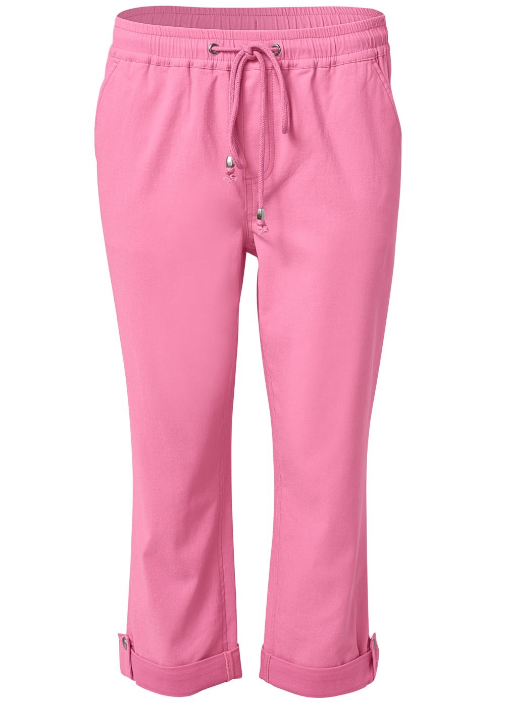 Venus Pink CASUAL PULL-ON CUFFED CAPRIS