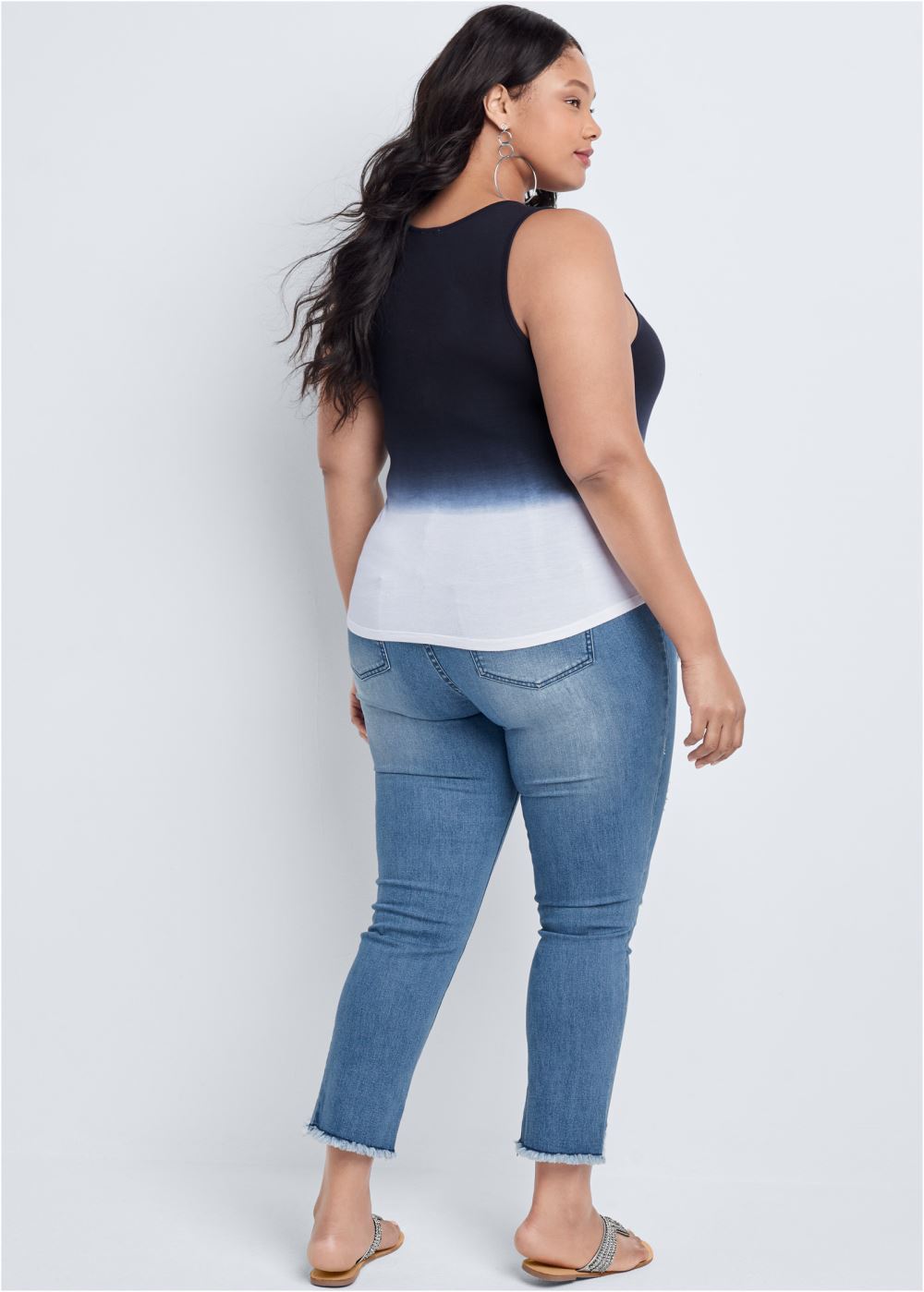 Venus Plus Size Ombre Strappy Top