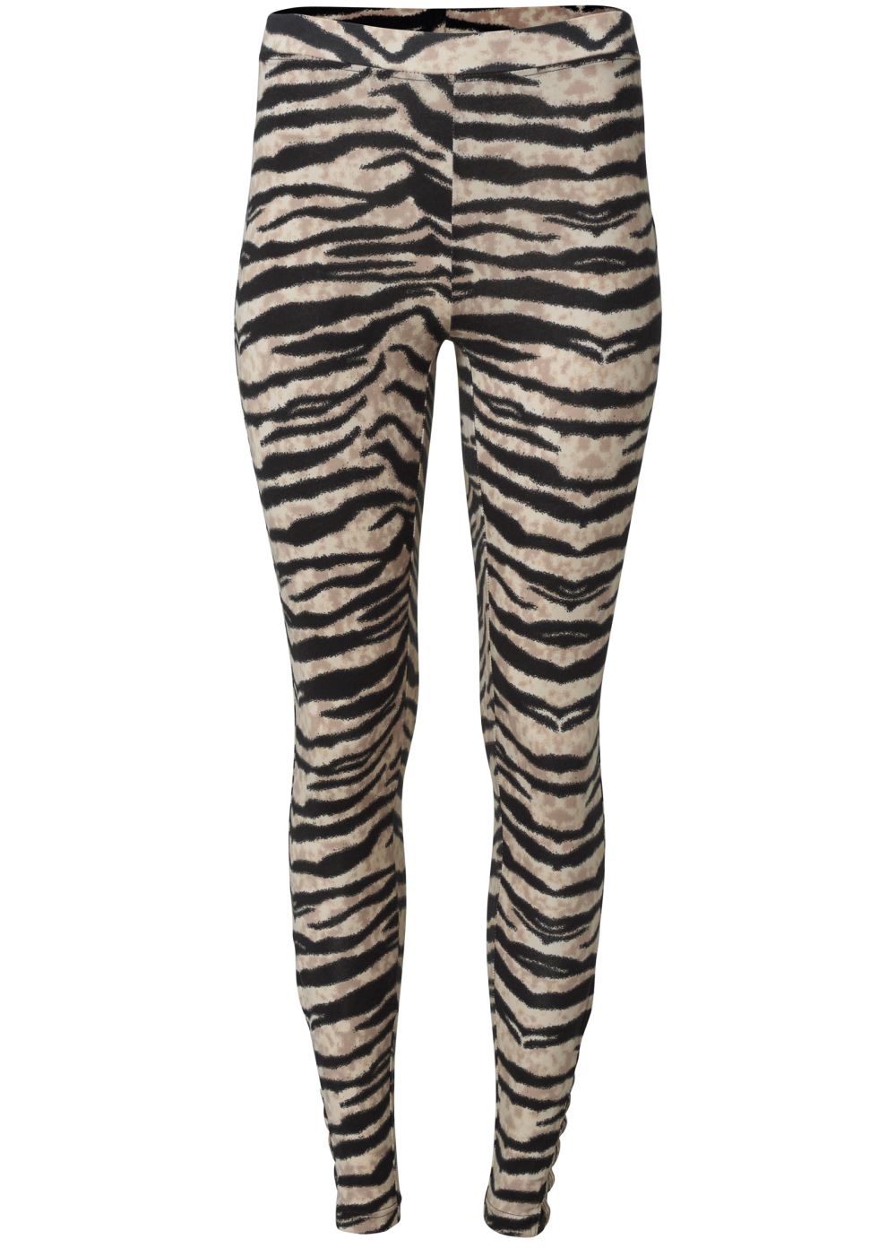 Venus Plus Size Ankle Detail Leggings in Black