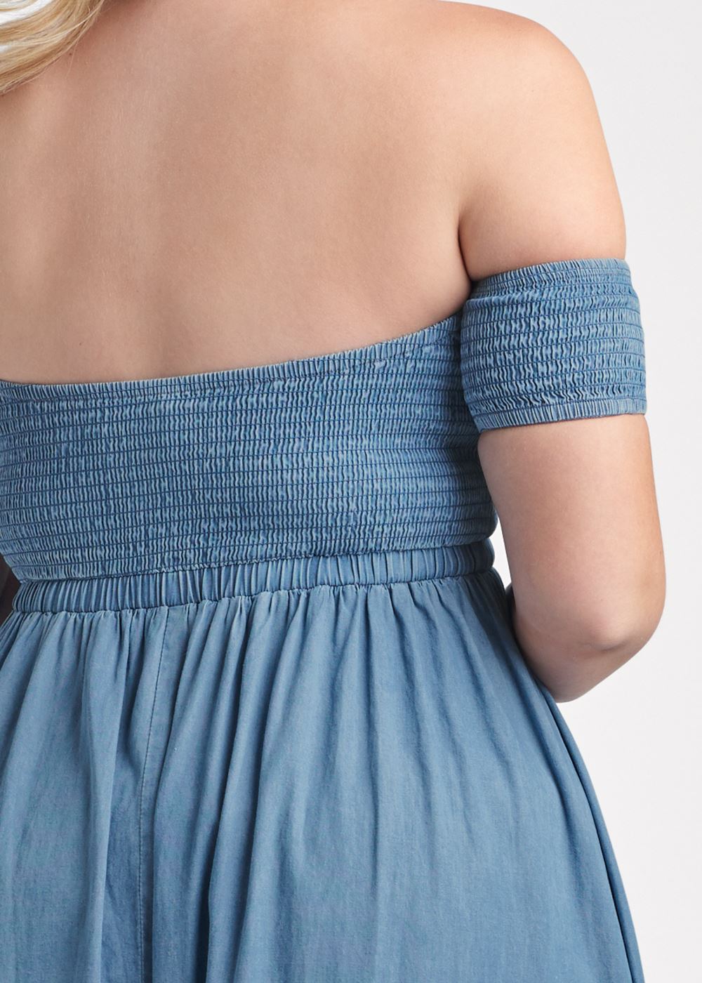 Venus Plus Size Off-The-Shoulder Maxi Dress