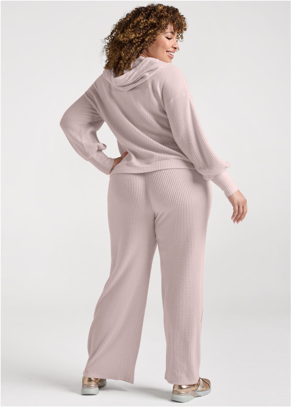 Venus Plus Size Brushed Waffle Hoodie