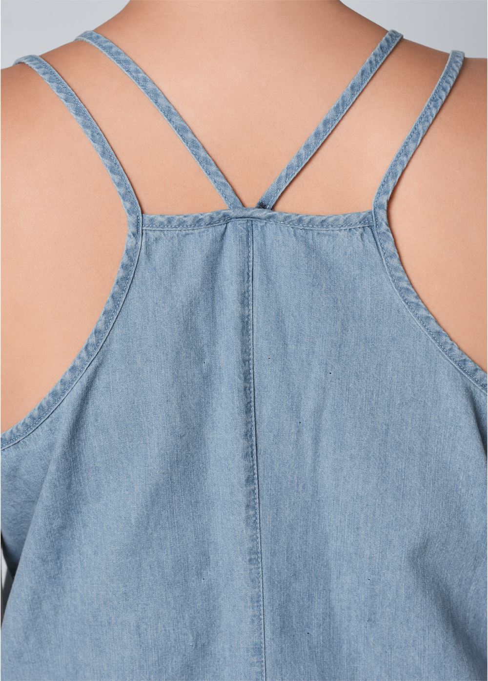 Venus Light Wash CHAMBRAY MINI DRESS