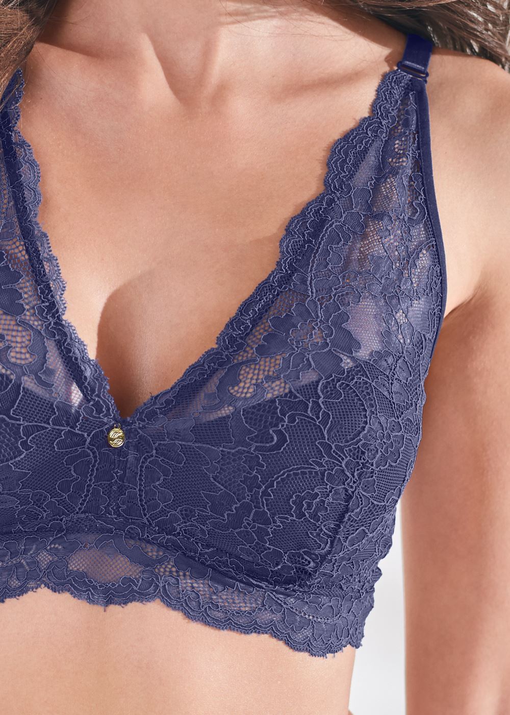 Venus Belize Blue Pearl By Venus? Lace Bralette, Any 2/$49