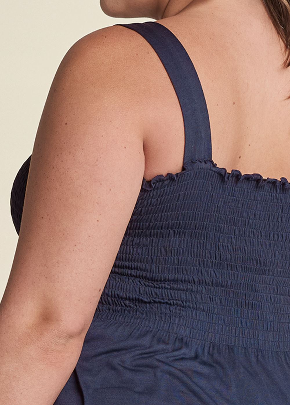 Venus Plus Size Smocked Tunic Top