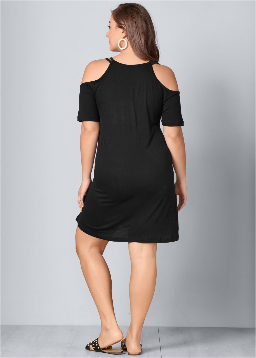 Venus Plus Size Cold-Shoulder Dress
