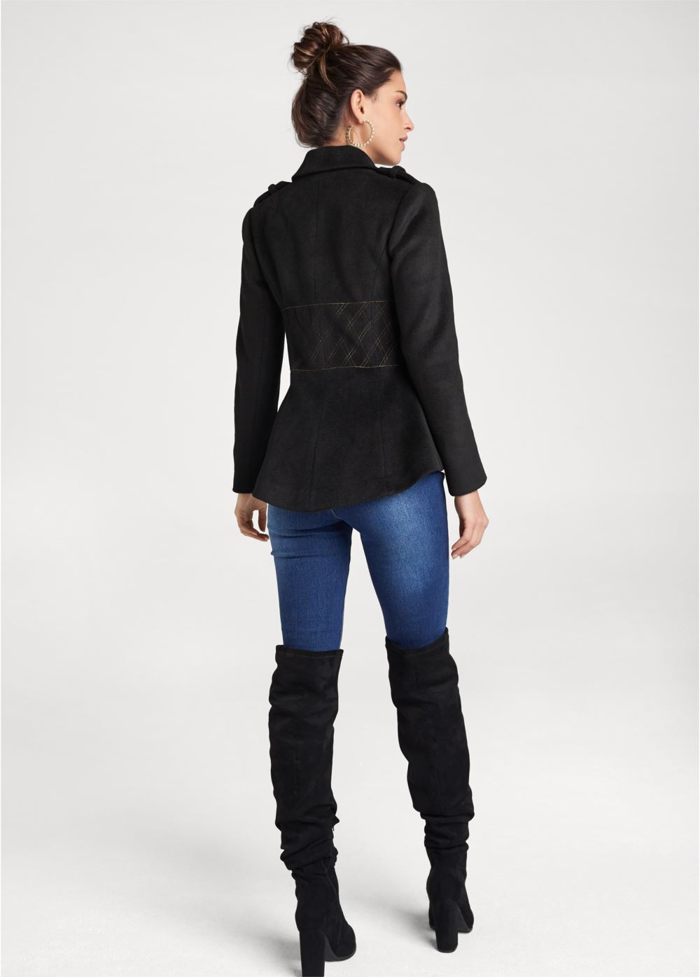 Venus Double Breasted Jacket in Black