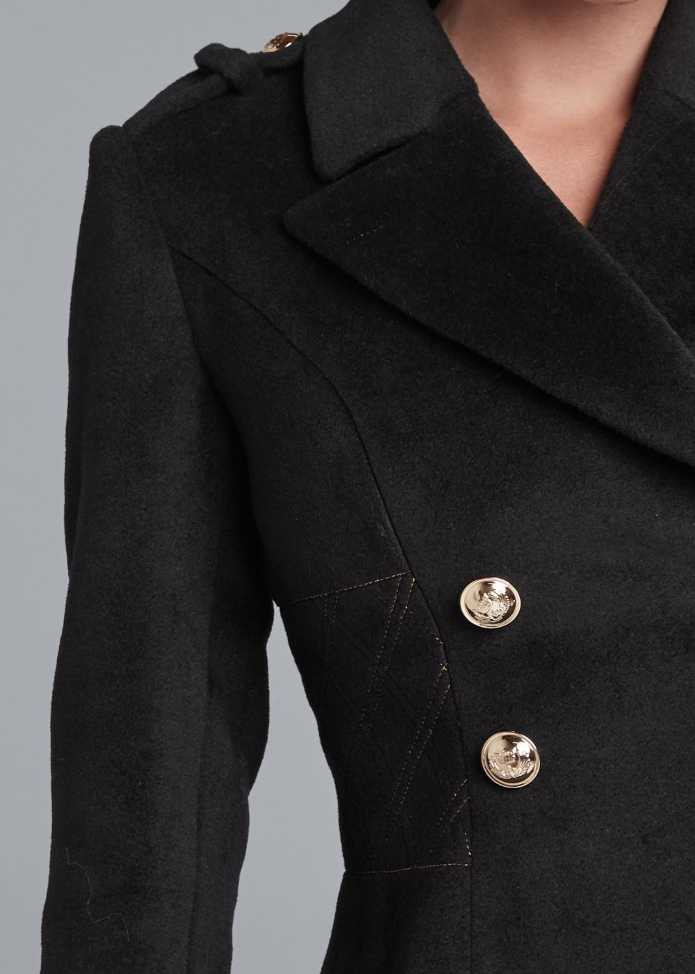 Venus Double Breasted Jacket in Black