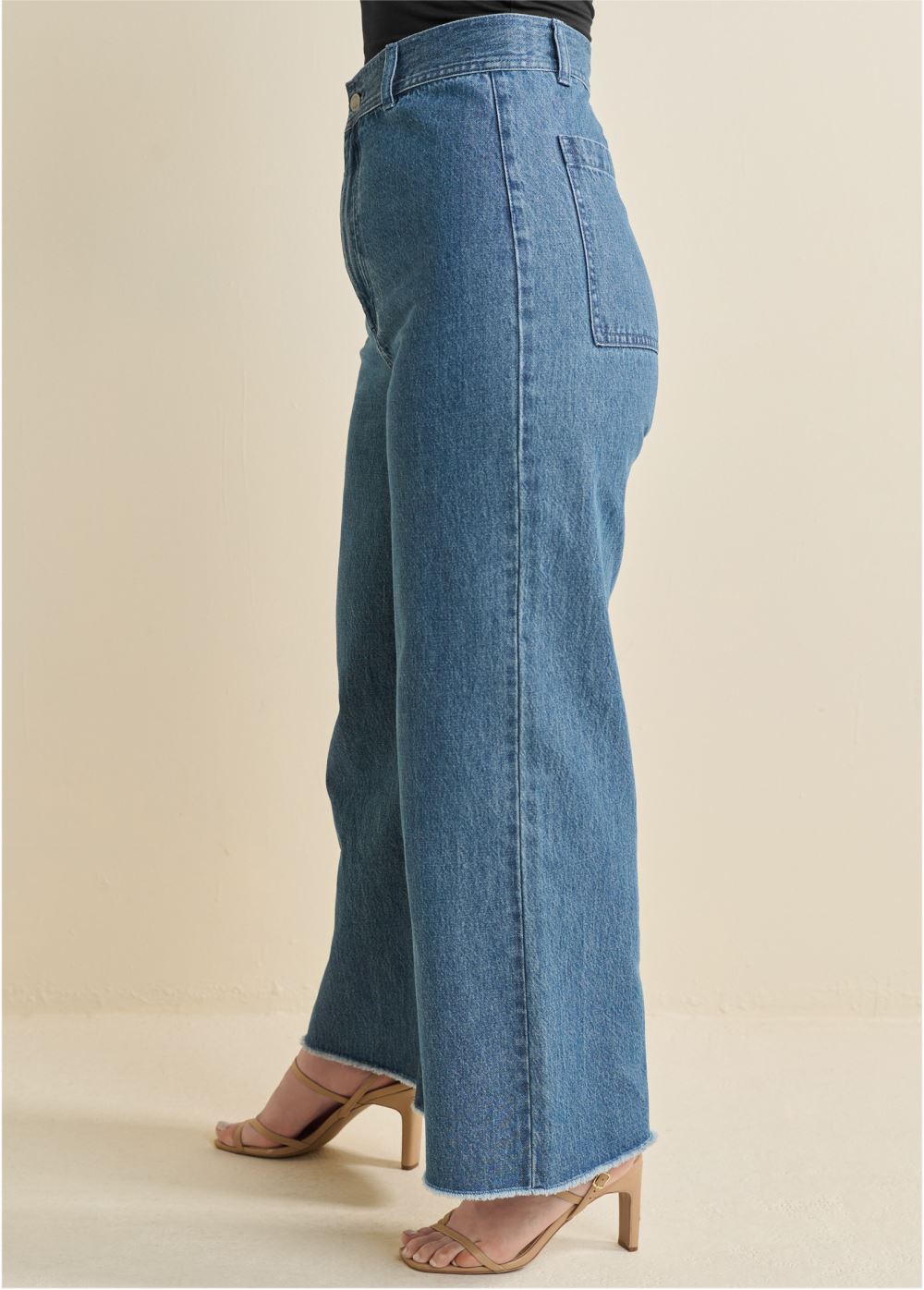 Venus Plus Size New Vintage High Rise Jeans in Medium Wash