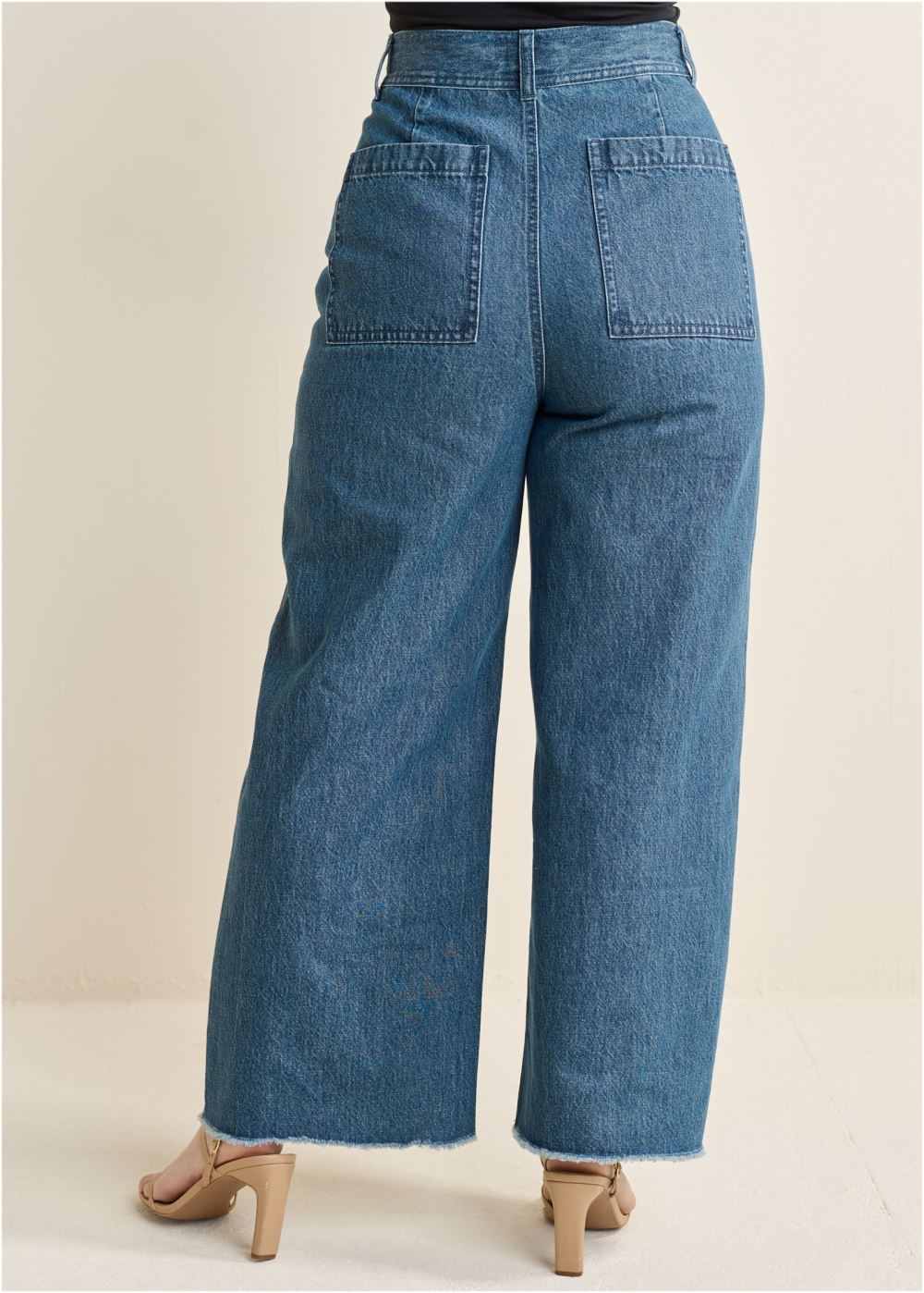 Venus Plus Size New Vintage High Rise Jeans in Medium Wash