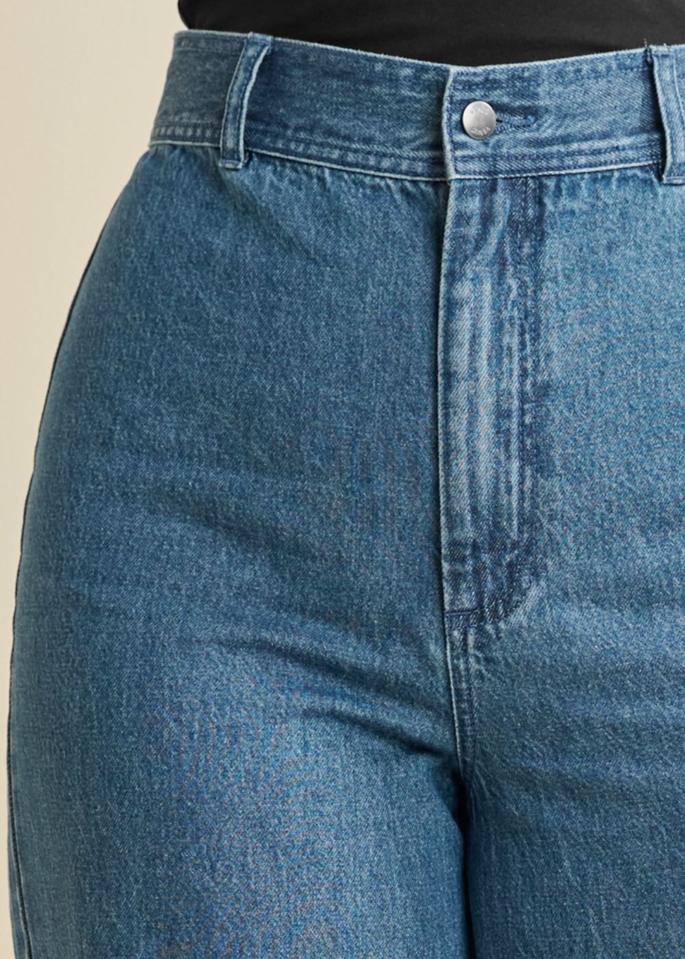 Venus Plus Size New Vintage High Rise Jeans in Medium Wash
