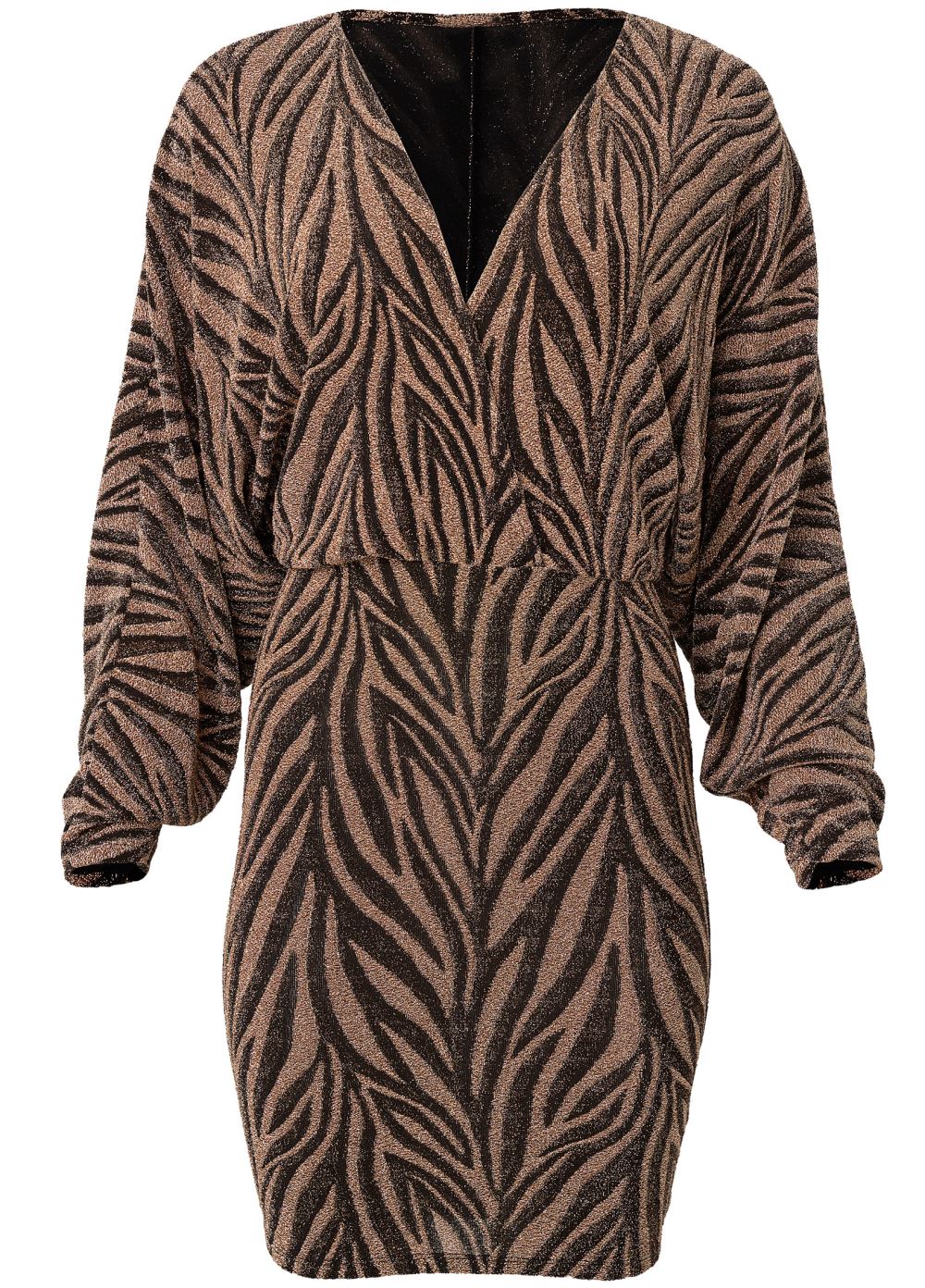 Venus Plus Size Zebra Shimmer Dress