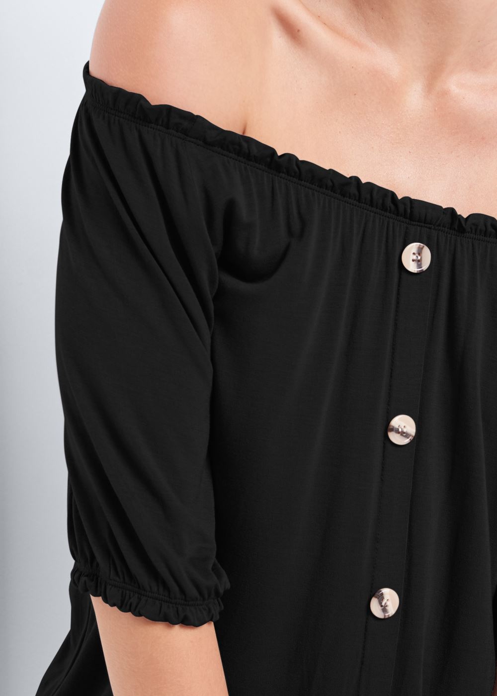 Venus Plus Size Off-The-Shoulder Casual Top