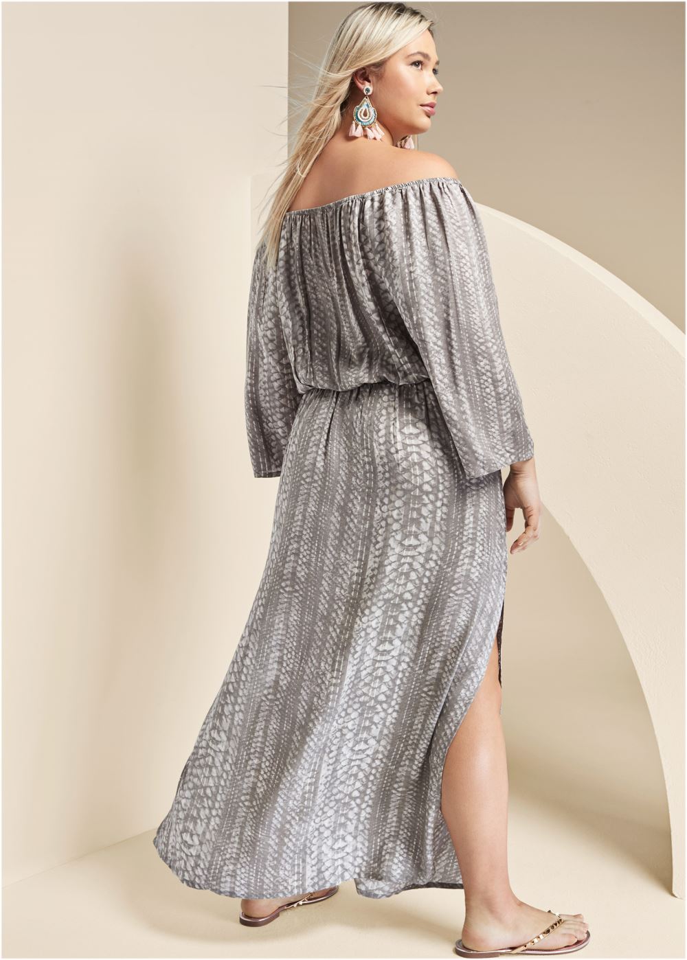 Venus Plus Size Strapless Maxi Dress