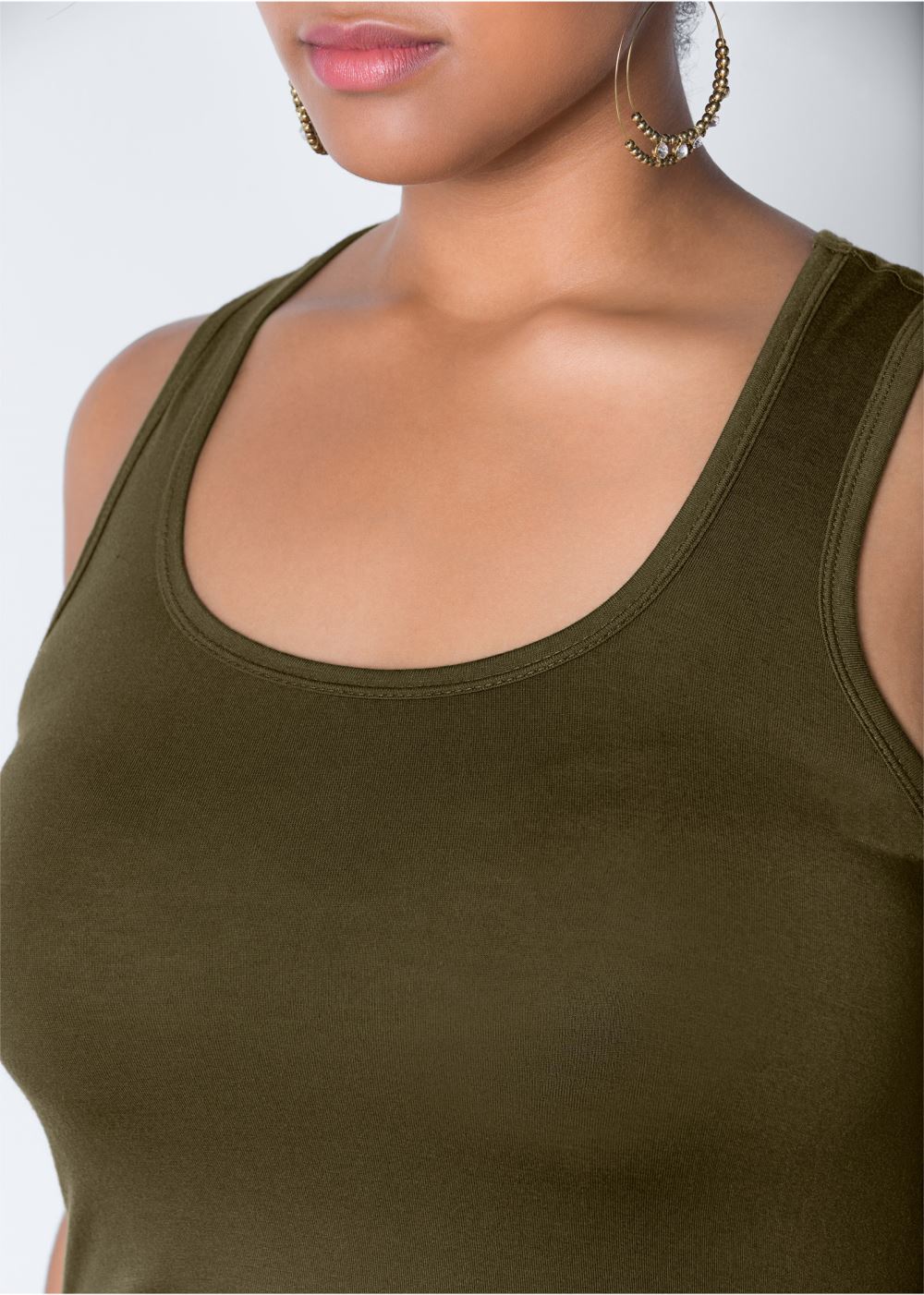 Venus Plus Size Sleeveless Ruched Bodycon Midi Dress